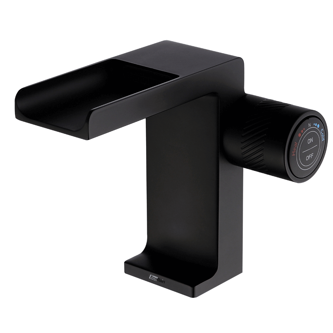 Washbasin tap with Waterfall George - Black
